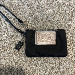 Black Coach wristlet